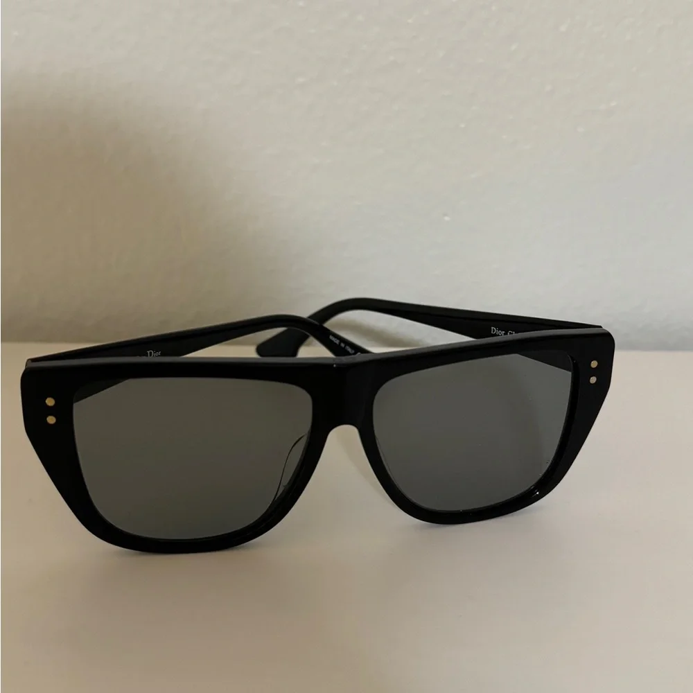 Dior Black Sunglasses with Dark Gray Lenses